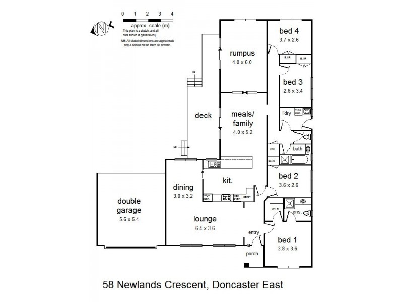 58 Newlands Crescent, Doncaster East VIC 3109 Floorplan