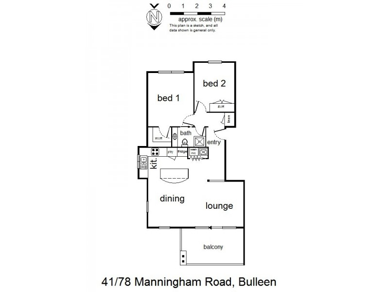 41/78 Manningham Road, Bulleen VIC 3105 Floorplan