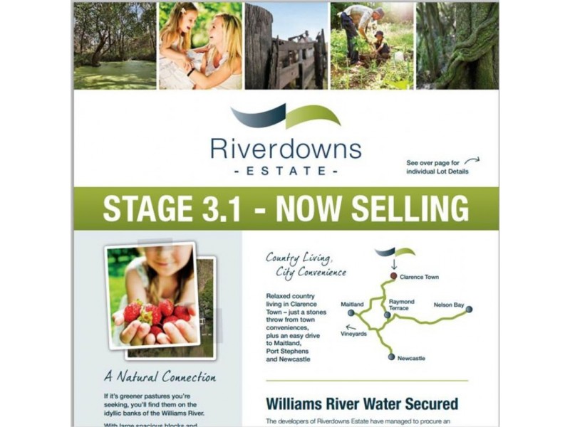 Lot 310 Riverdowns Estate, Clarence Town NSW 2321