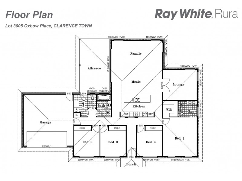 Lot 3005 Oxbow Place ‘Riverdowns Estate’, Clarence Town NSW 2321 Floorplan