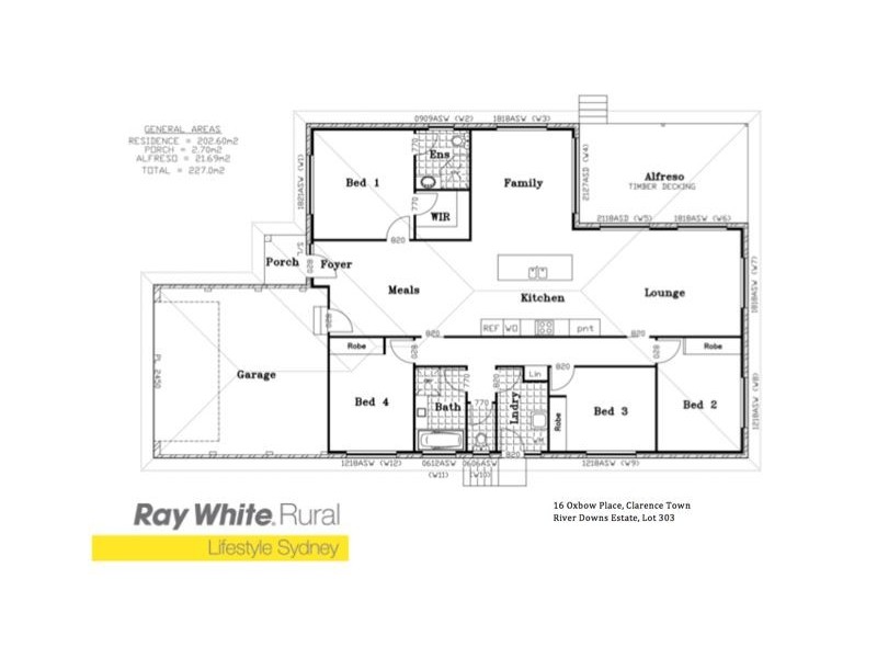 16 Oxbow Place ‘Riverdowns Estate’, Clarence Town NSW 2321 Floorplan