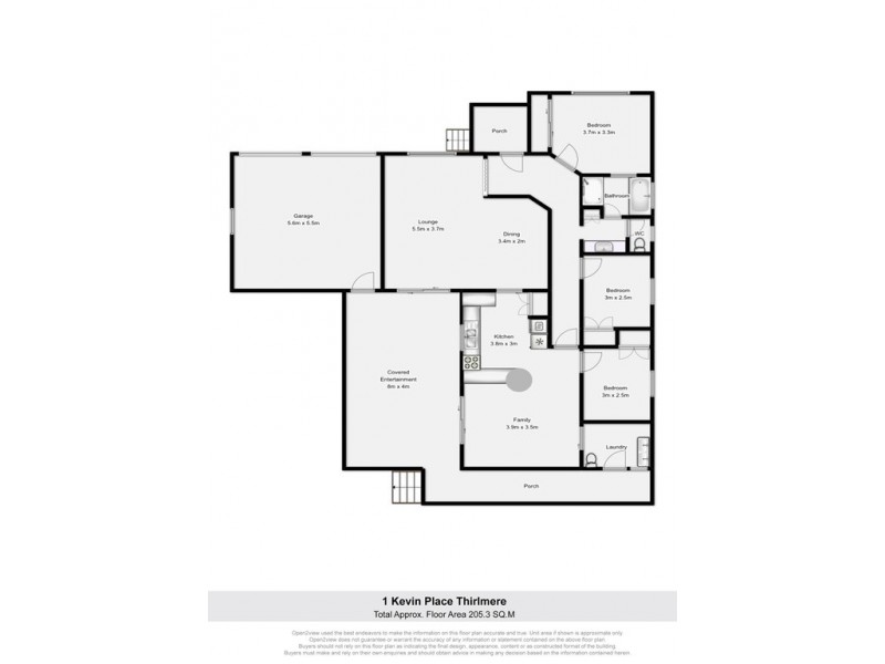 1 Kevin Place, Thirlmere NSW 2572 Floorplan