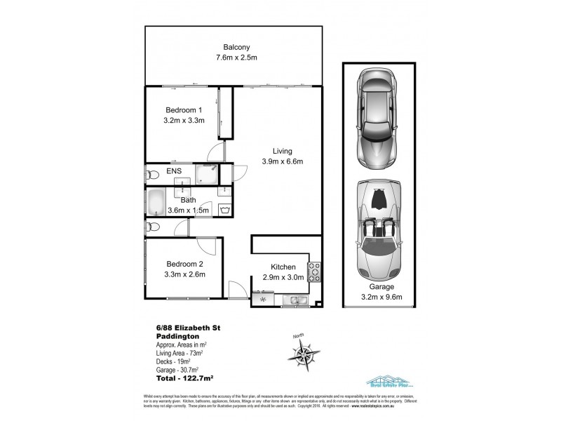6/88 Elizabeth Street, Paddington QLD 4064 Floorplan