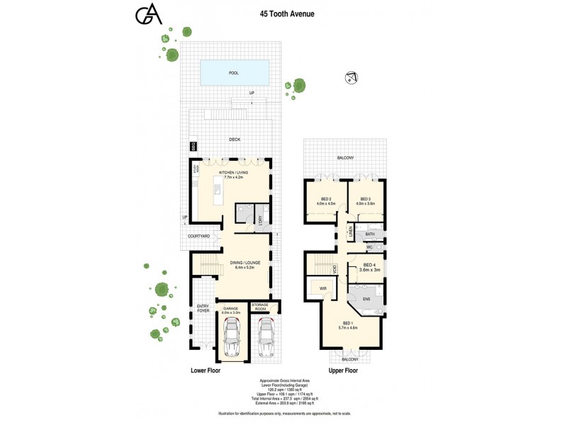 45 Tooth Avenue, Paddington QLD 4064 Floorplan