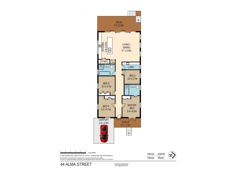44 Alma Street, Paddington QLD 4064 Floorplan