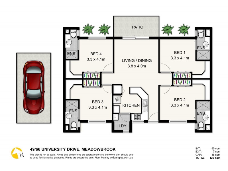 49/44 University Drive, Meadowbrook QLD 4131 Floorplan