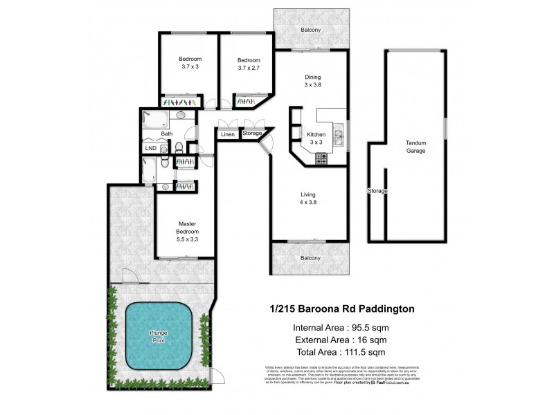 1/215 Baroona Road, Paddington QLD 4064