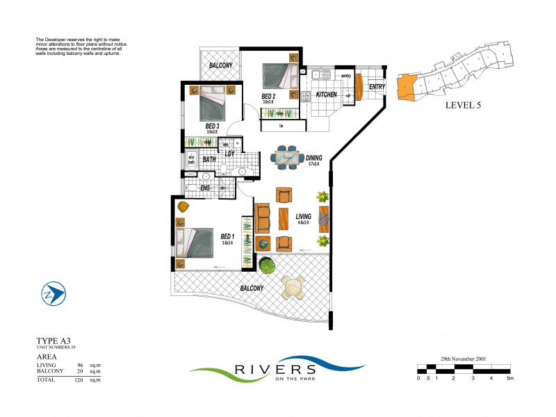 216/32 Patrick Lane, Toowong QLD 4066 Floorplan