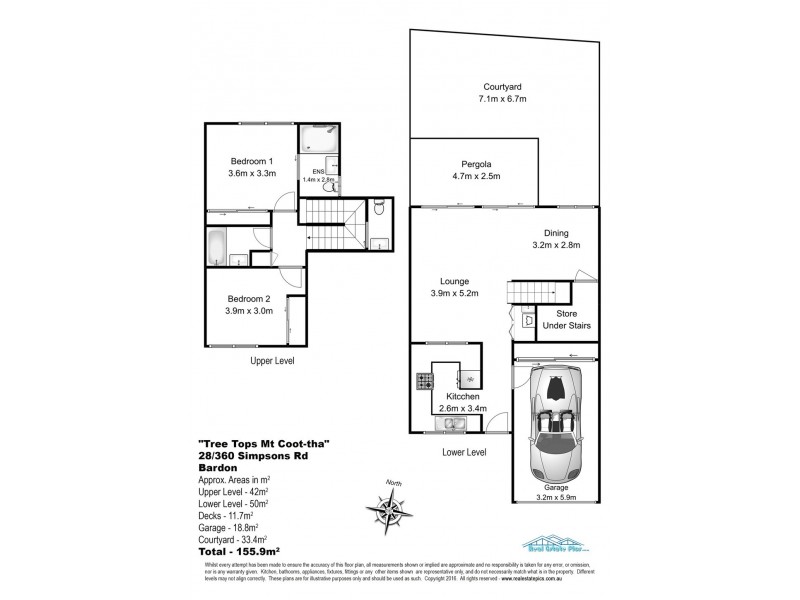 28/360 Simpsons Road, Bardon QLD 4065 Floorplan