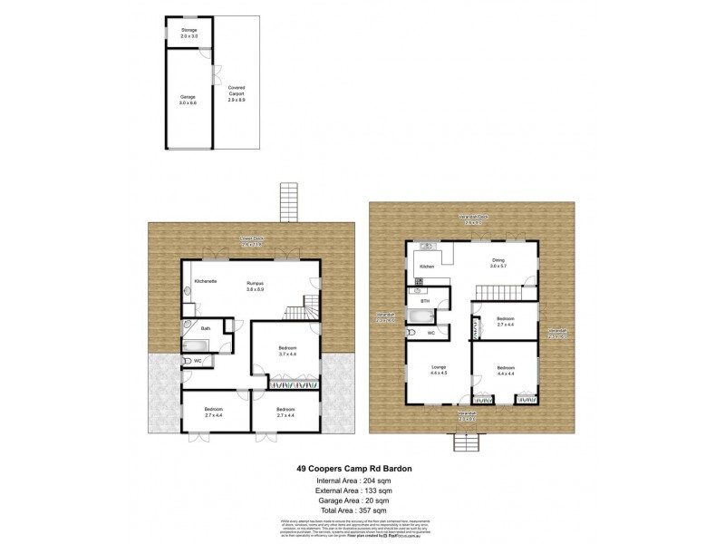 49 Coopers Camp Road, Bardon QLD 4065 Floorplan