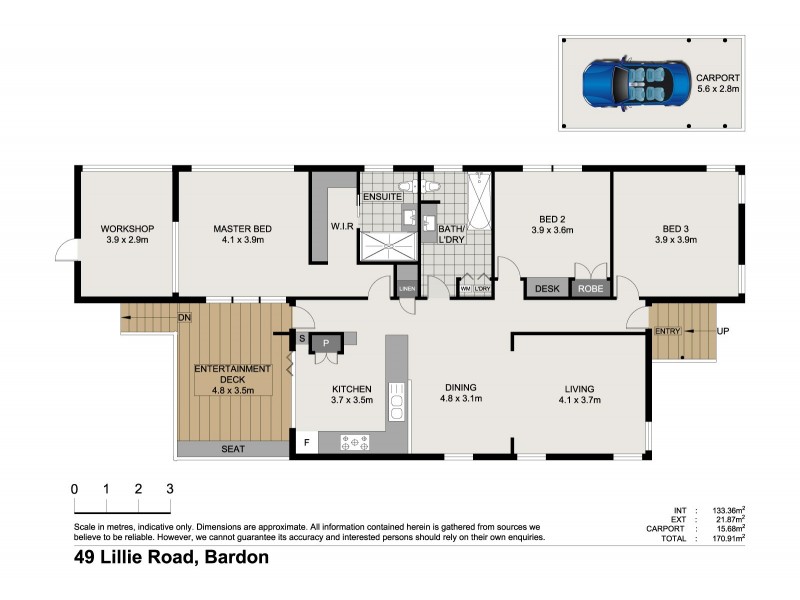 49 Lilley Road, Bardon QLD 4065 Floorplan