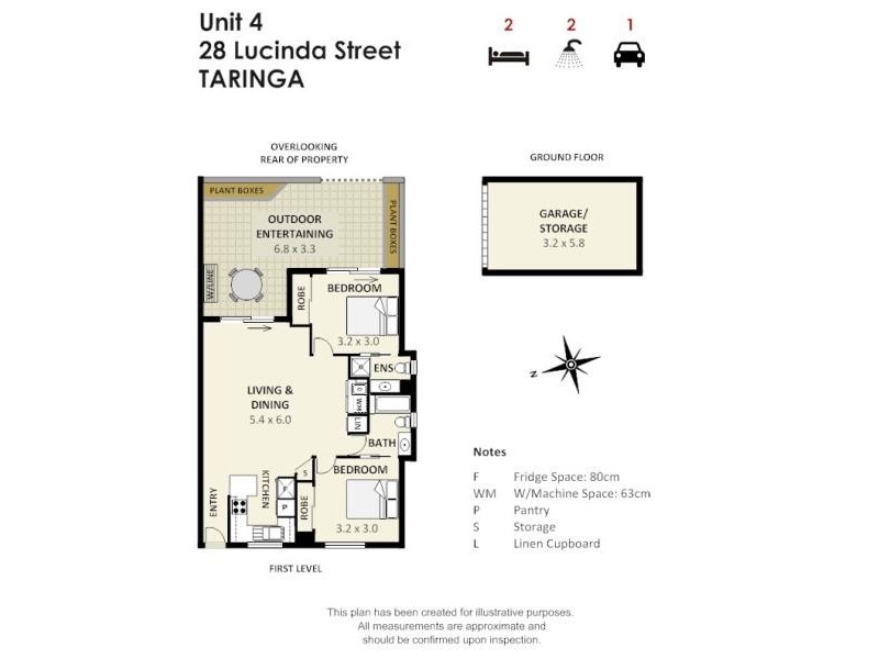 4/28 Lucinda Street, Taringa QLD 4068 Floorplan
