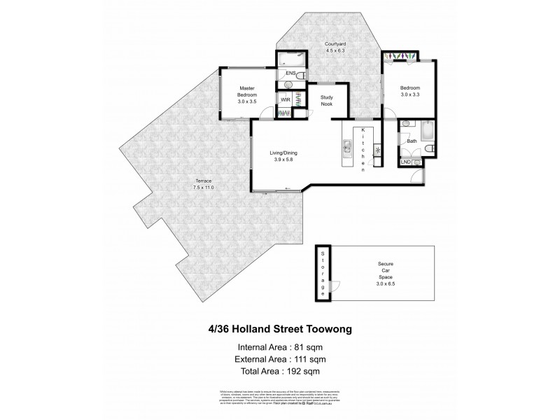 4/36 Holland Street, Toowong QLD 4066 Floorplan