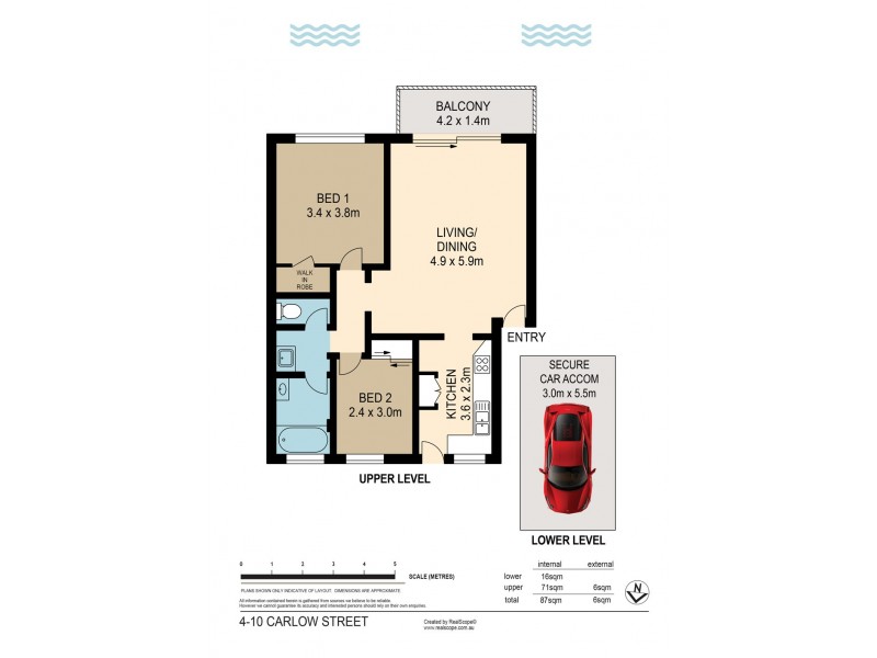 4/10 Carlow Street, West End QLD 4101 Floorplan