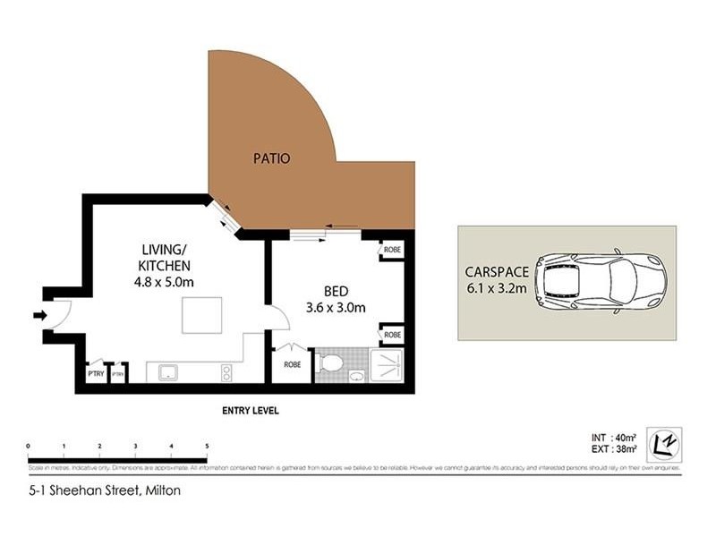 5/1 Sheehan Street, Milton QLD 4064 Floorplan