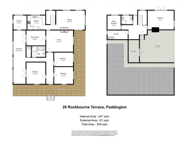 29 Rockbourne Terrace, Paddington QLD 4064 Floorplan