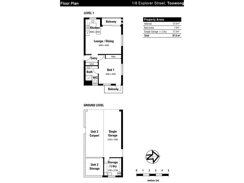 1/8 Explorer Street, Toowong QLD 4066 Floorplan