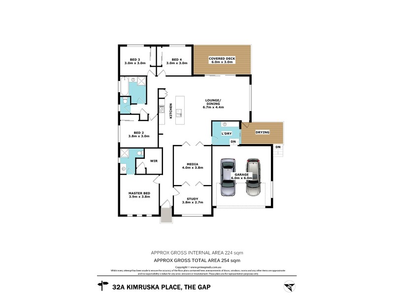 32A Kimruska Place, The Gap QLD 4061 Floorplan