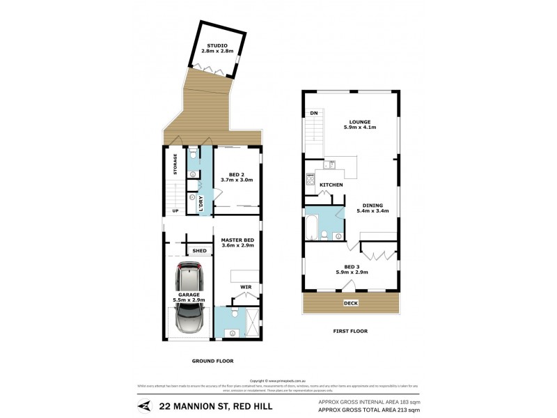 22 Mannion Street, Red Hill QLD 4059 Floorplan