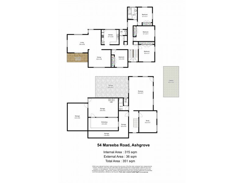 54 Mareeba Road, Ashgrove QLD 4060 Floorplan