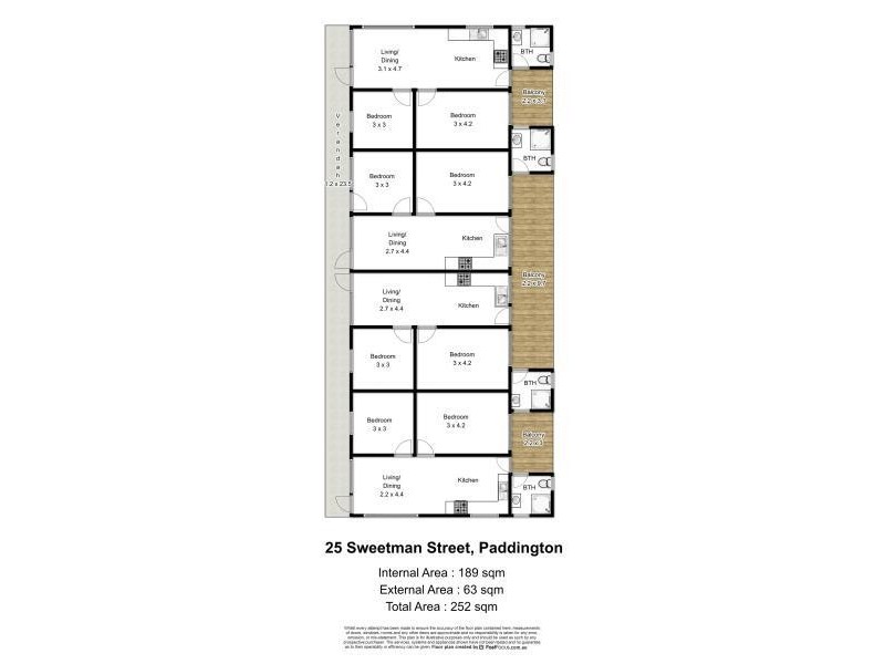 2/25 Sweetman Street, Paddington QLD 4064 Floorplan
