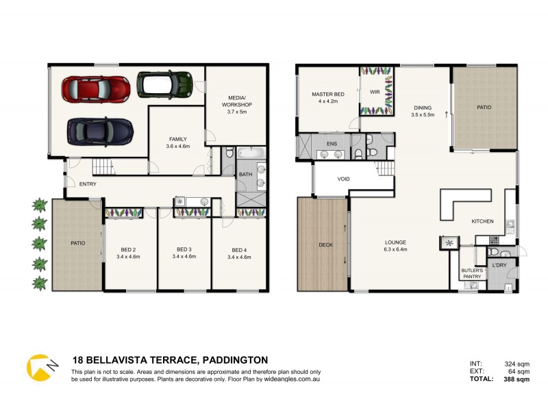 18 Bellavista Terrace, Paddington QLD 4064 Floorplan