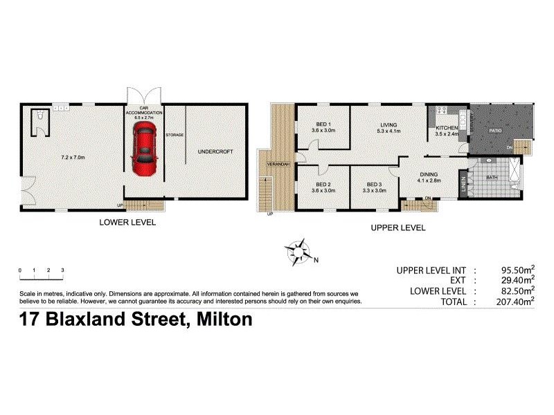 17 Blaxland St, Milton QLD 4064 Floorplan