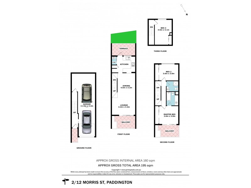 2/12 Morris Street, Paddington QLD 4064 Floorplan