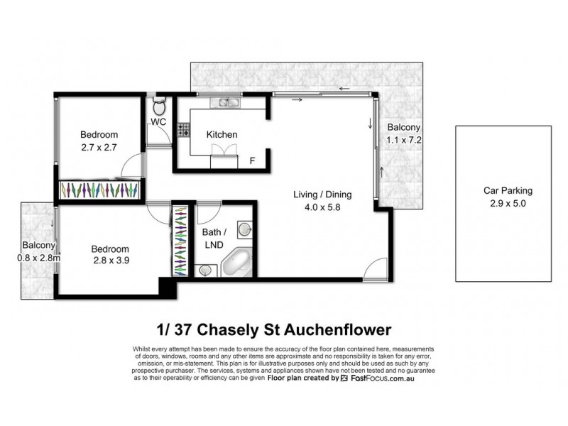 1/37 Chasely Street, Auchenflower QLD 4066 Floorplan