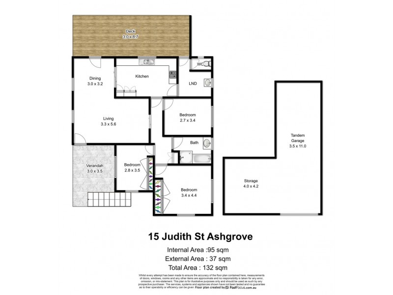 15 Judith Street, Ashgrove QLD 4060 Floorplan