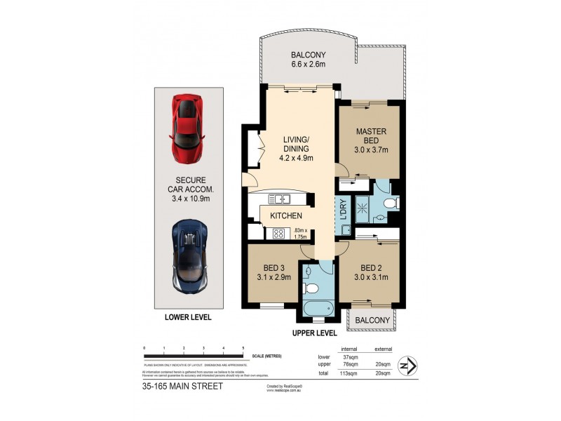 35/165A Main Street, Kangaroo Point QLD 4169 Floorplan