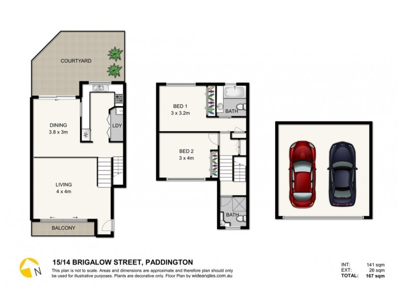 15/14 Brigalow Street, Paddington QLD 4064 Floorplan