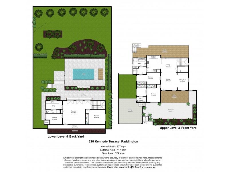 210 Kennedy Terrace, Paddington QLD 4064 Floorplan