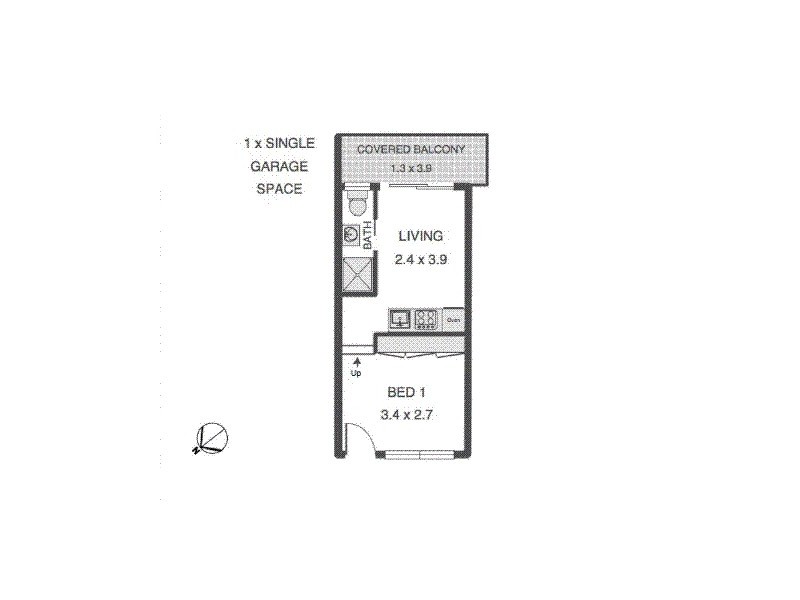 5/6 Princess Street, Paddington QLD 4064 Floorplan