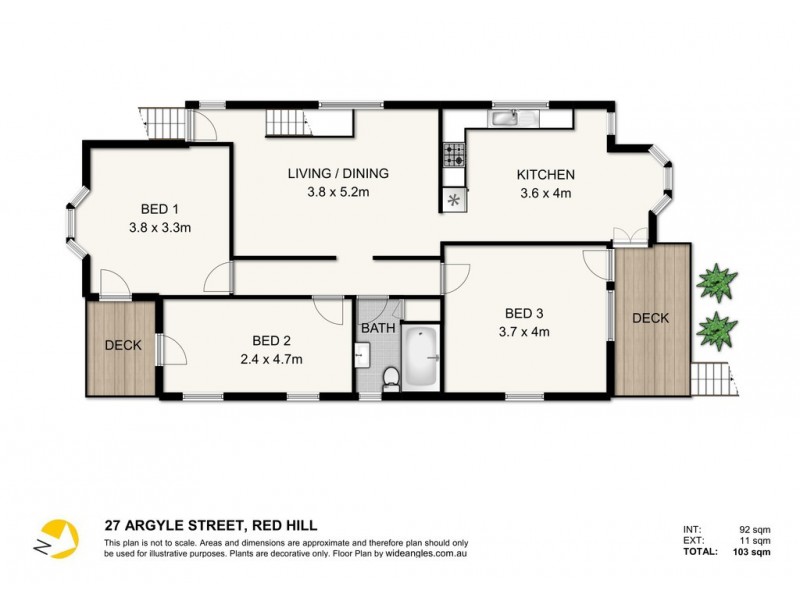 27 Argyle Street, Red Hill QLD 4059 Floorplan