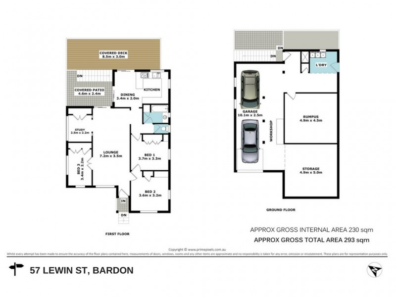57 Lewin Street, Bardon QLD 4065 Floorplan
