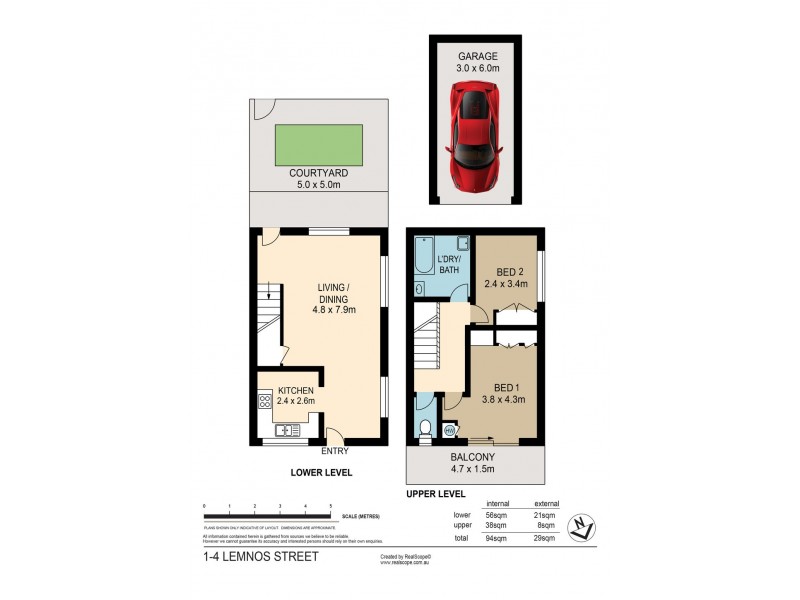 1/4 Lemnos Street, Red Hill QLD 4059 Floorplan