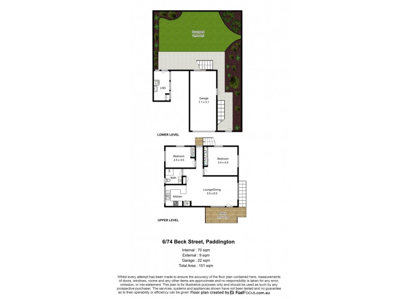 6/74 Beck Street, Paddington QLD 4064 Floorplan