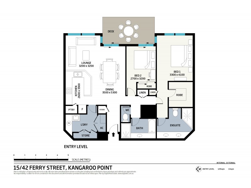 15/42 Ferry Street, Kangaroo Point QLD 4169 Floorplan