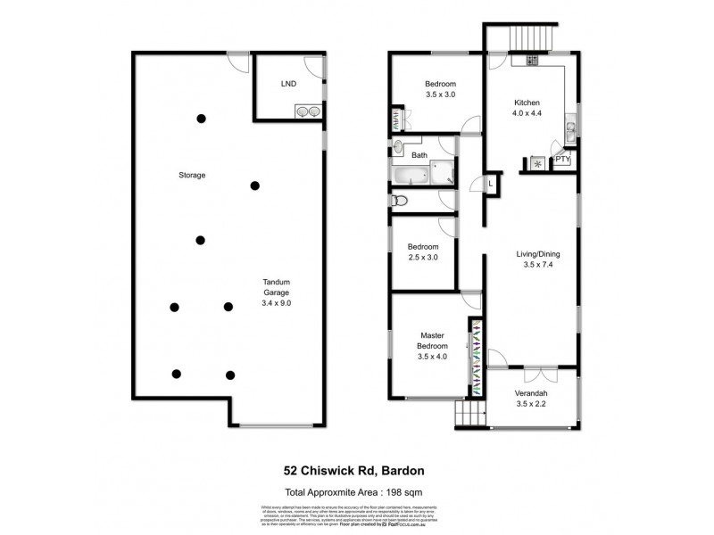 52 Chiswick Road, Bardon QLD 4065 Floorplan