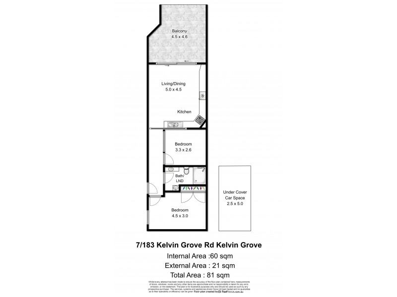 7/183 Kelvin Grove Road, Kelvin Grove QLD 4059 Floorplan