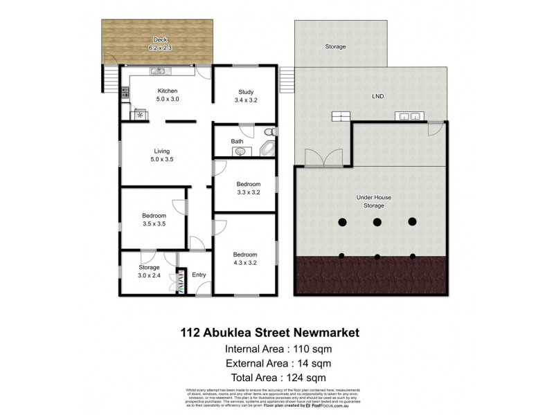 112 Abuklea Street, Newmarket QLD 4051 Floorplan