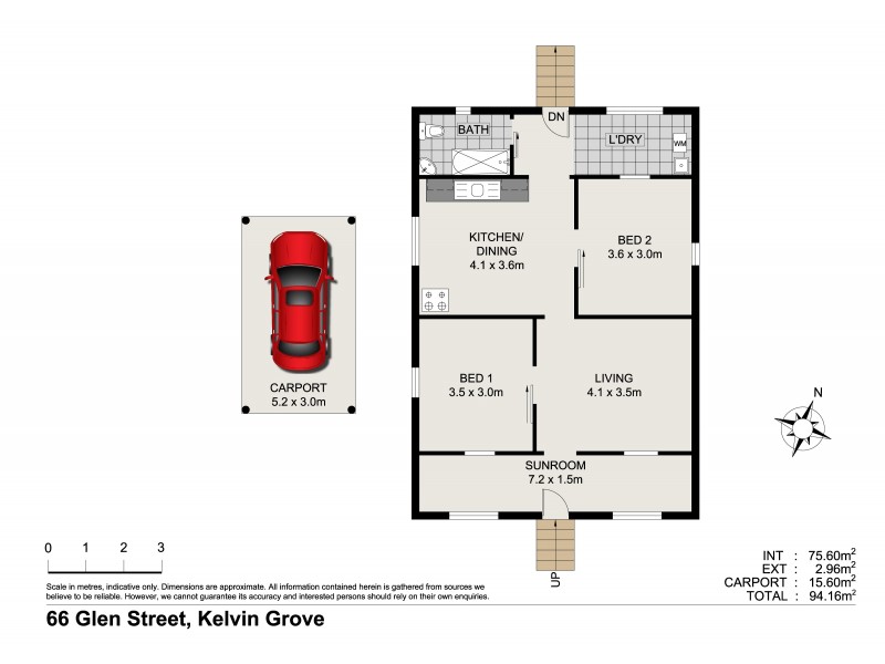 66 Glen Street, Kelvin Grove QLD 4059 Floorplan