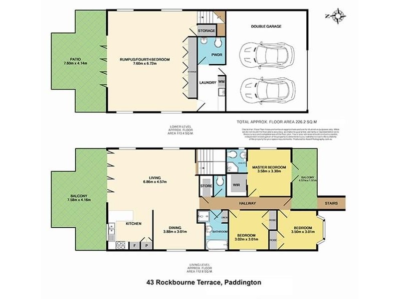 43 Rockbourne Terrace, Paddington QLD 4064 Floorplan
