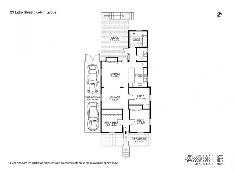 23 Little Street, Kelvin Grove QLD 4059 Floorplan