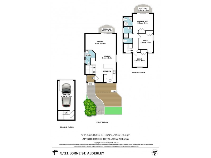 5/11 Lorne Street, Alderley QLD 4051 Floorplan