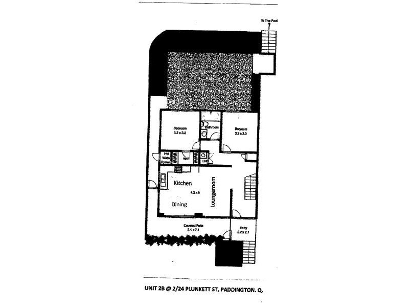 Unit 2B @ 2/24 Plunkett Street, Paddington QLD 4064 Floorplan