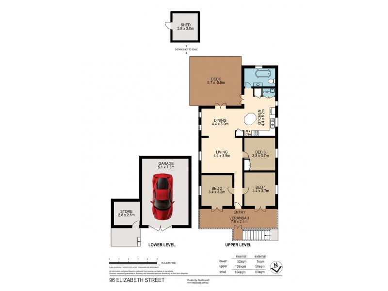 96 Elizabeth Street, Paddington QLD 4064 Floorplan