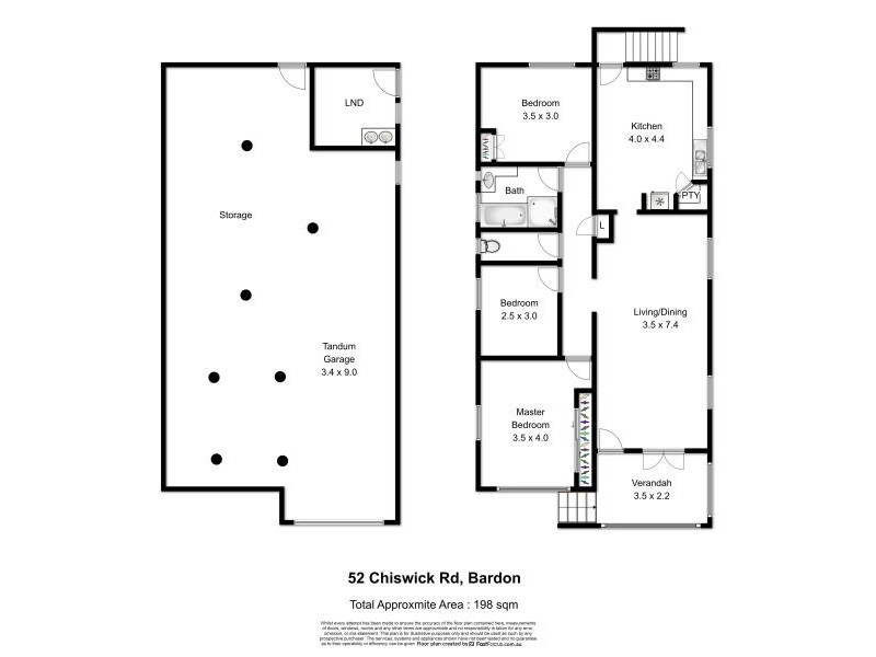 52 Chiswick Road, Bardon QLD 4065 Floorplan