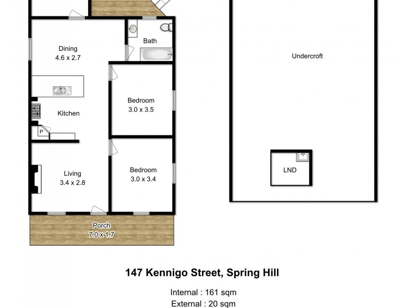 147 Kennigo Street, Spring Hill QLD 4000 Floorplan